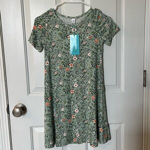 NWT Popyoung Floral Green Girls Sundress, XL